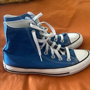 Blue High-Top Converse